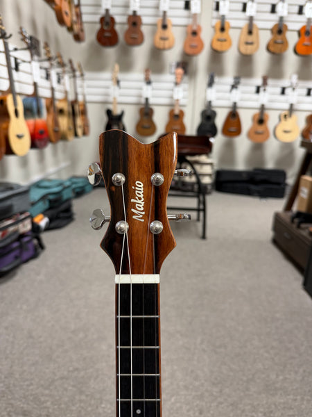 Makaio MSMB-10E Spalted Mango Baritone Electric Ukulele w/Case