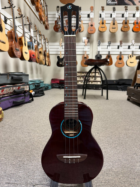 Flight TPP Solid Mahogany Iris Tinta Concert Ukulele w/Case - Transparent Purple