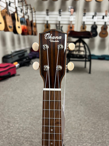 OHANA SK-50WG Soprano Ukulele - Solid Cedar/Willow Wood