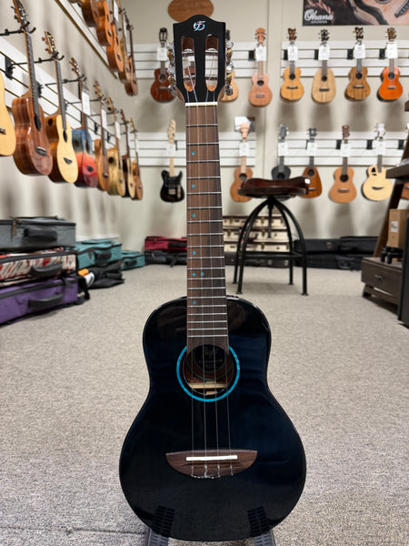 Flight TDB Solid Mahogany Iris Tinta Concert Ukulele w/Case - Transparent Blue