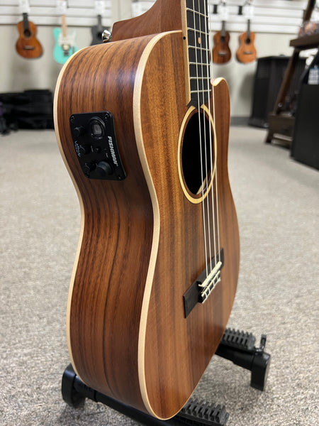 Lanikai ACST-CEB Acacia Electric Baritone Ukulele w/Case - Solid Top - Cutaway/Fishman Pickup