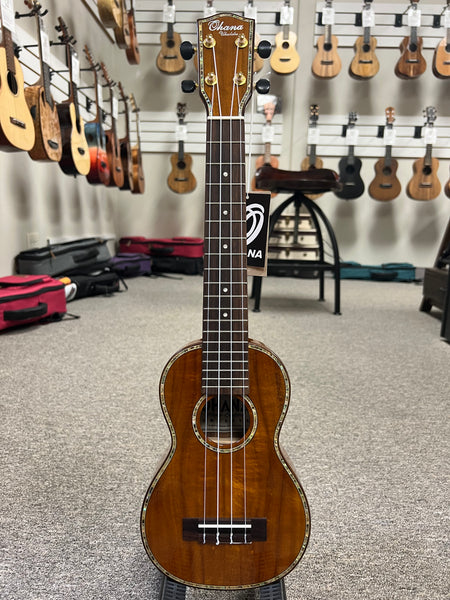 OHANA SK-270M Solid Acacia Super Soprano Ukulele - Soprano Long Neck
