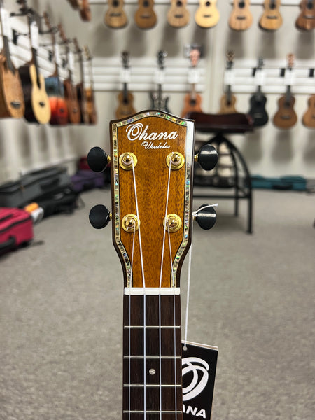 OHANA SK-270M Solid Acacia Super Soprano Ukulele - Soprano Long Neck