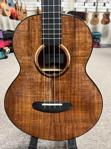 KALA KA-CT-SA-BG Solid Acacia Baritone Ukulele w/Case - Contour Series