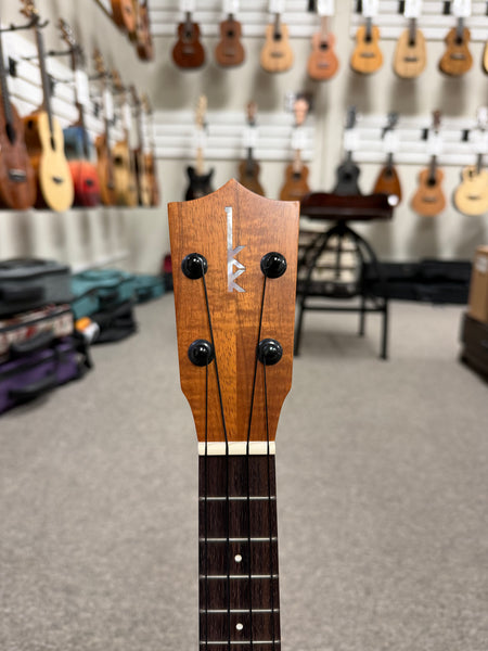 Kamaka HF-1L Solid Koa Soprano Long Neck Ukulele w/Case - Made in Hawaii