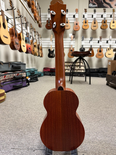 Kamaka HF-1L Solid Koa Soprano Long Neck Ukulele w/Case - Made in Hawaii
