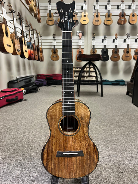 Makaio MSMT-20E Solid Spalted Mango Tenor Ukulele w/Case #1 - Rosewood Comfort Armrest