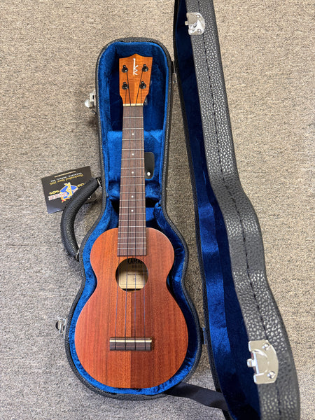 Kamaka HF-1L Solid Koa Soprano Long Neck Ukulele w/Case - Made in Hawaii