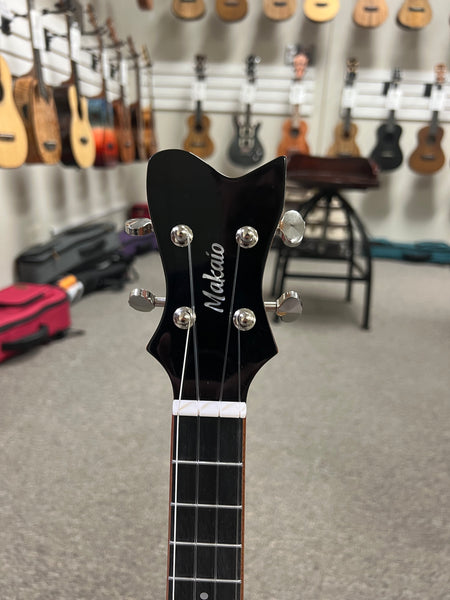 Makaio MSMT-20E Solid Spalted Mango Tenor Ukulele w/Case #1 - Rosewood Comfort Armrest