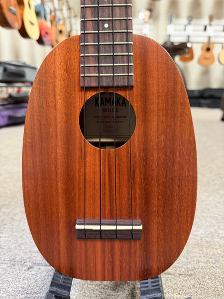 Kamaka HP-1 Solid Koa Pineapple Soprano Ukulele w/Case - Made in Hawaii