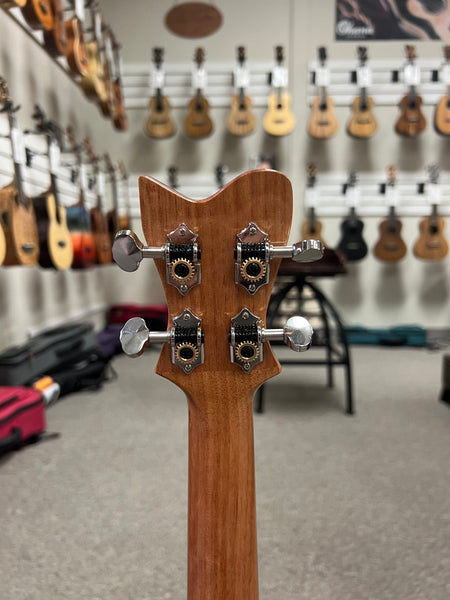 Makaio MSMT-20E Solid Spalted Mango Tenor Ukulele w/Case #1 - Rosewood Comfort Armrest