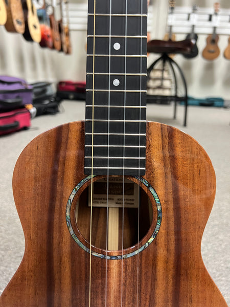 Romero Creations Solid Koa Grand Tenor Ukulele w/Case - RC-GT-K