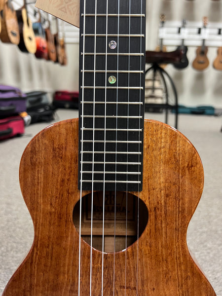 KoAloha KTM-D6 Solid Koa 6 String Tenor Guitarlele/Guilele w/Case #2 - Made In Hawaii