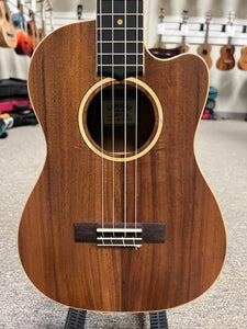 Lanikai ACST-CEB Acacia Electric Baritone Ukulele w/Case - Solid Top - Cutaway/Fishman Pickup