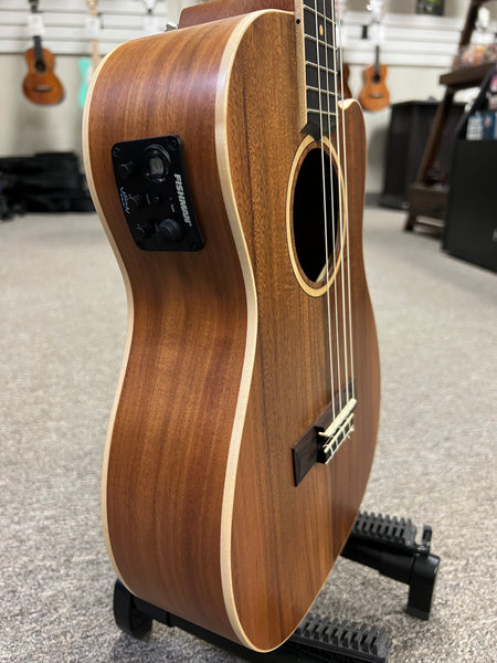 Lanikai ACST-CEB Acacia Electric Baritone Ukulele w/Case - Solid Top - Cutaway/Fishman Pickup