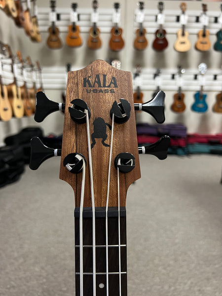 KALA Pacific Walnut Acoustic-Electric U-Bass w/Case - UBASS-PW-FS - Aloha City Ukes