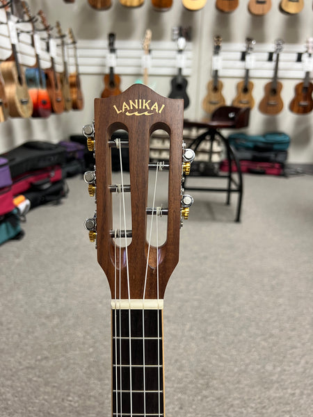 Lanikai ACST-5CET Acacia 5 String Tenor Ukulele w/Case - Solid Acacia Top - Cutaway/Fishman Pickup