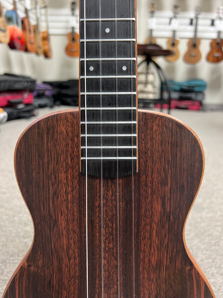 KALA KA-SB-EBY-T Solid Body Striped Ebony Tenor Ukulele w/Case