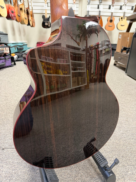 KALA KA-CT-SSRW-BG Solid Spruce/Rosewood Baritone Ukulele w/Case - Contour Series