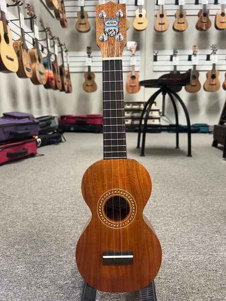 KALA KA-F8 Pan Pacific Solid Koa Figure 8 Soprano Ukulele w/Case