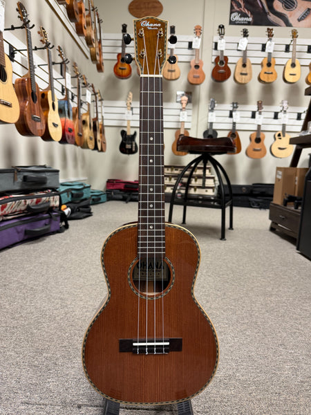 Ohana TK-42 Solid Sinker Redwood/Rosewood Tenor Ukulele - Limited Edition