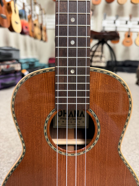 Ohana TK-42 Solid Sinker Redwood/Rosewood Tenor Ukulele - Limited Edition