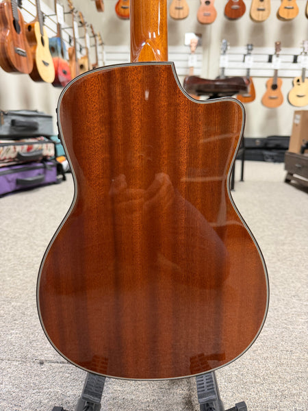 Ohana BK-35GCE-LH Lefty Solid Mahogany Electric Baritone Ukulele -  Left Handed