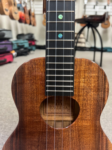 KoAloha KTMS-00 Slimline Solid Koa Tenor Ukulele w/Case #2 - Made in Hawaii !!
