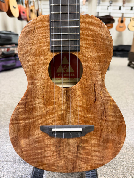 Rebel Double Creme Solid Mango Tenor Ukulele w/Case #1