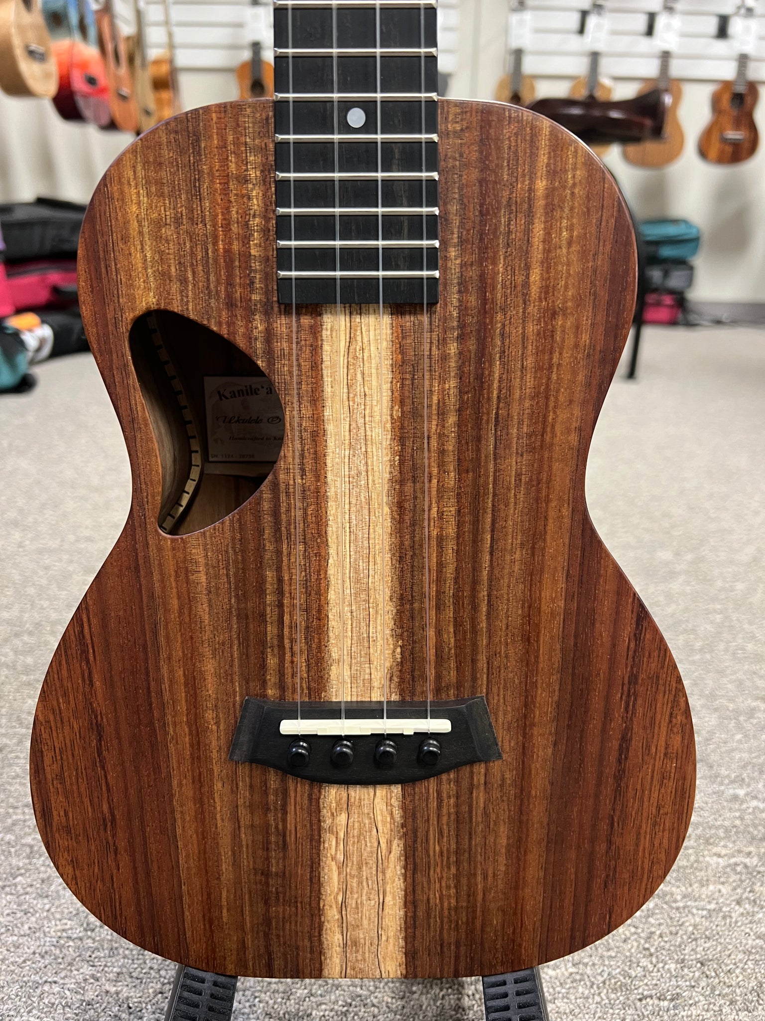 Kanile'a D1-T Natural Solid Koa Tenor Ukulele w/Case - D Series - Made in Hawaii