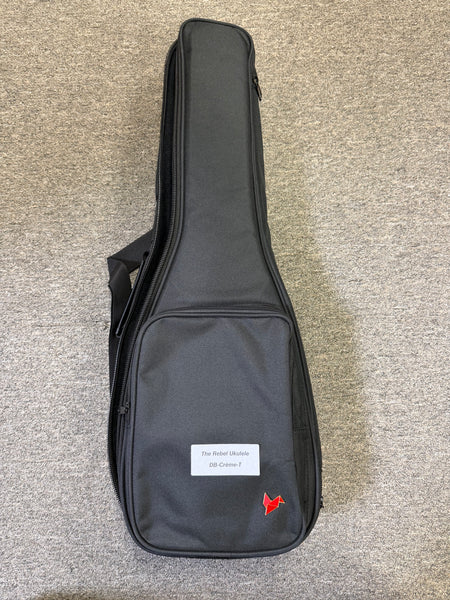 Rebel Double Creme Solid Mango Tenor Ukulele w/Case - Matte Finish