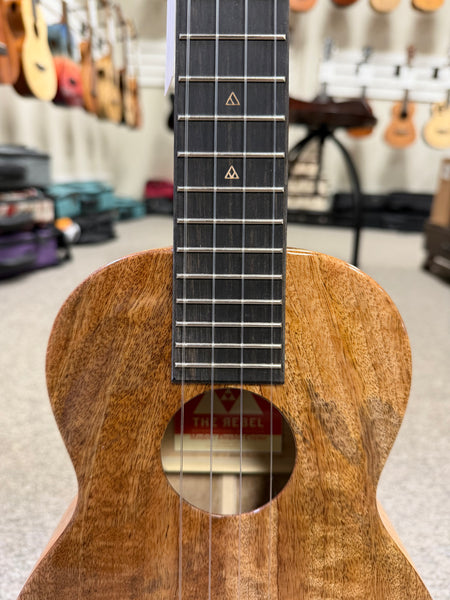 Rebel Double Creme Solid Mango Tenor Ukulele w/Case #2