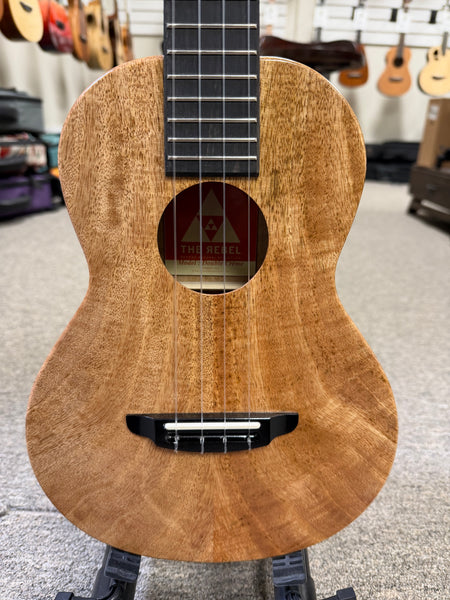 Rebel Double Creme Solid Mango Tenor Ukulele w/Case - Matte Finish