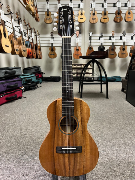 PONO ATD-8 Solid Acacia 8 String Tenor Deluxe Ukulele