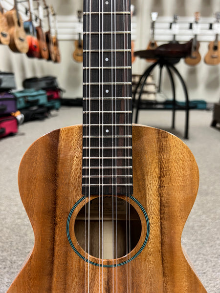 PONO ATD-8 Solid Acacia 8 String Tenor Deluxe Ukulele