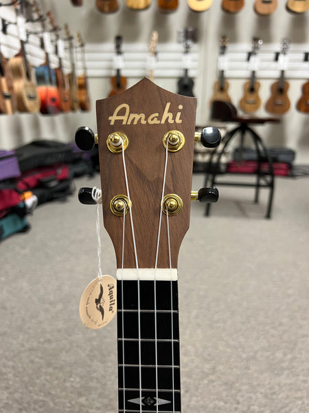 AMAHI C-10 African Burl Concert Ukulele w/Case