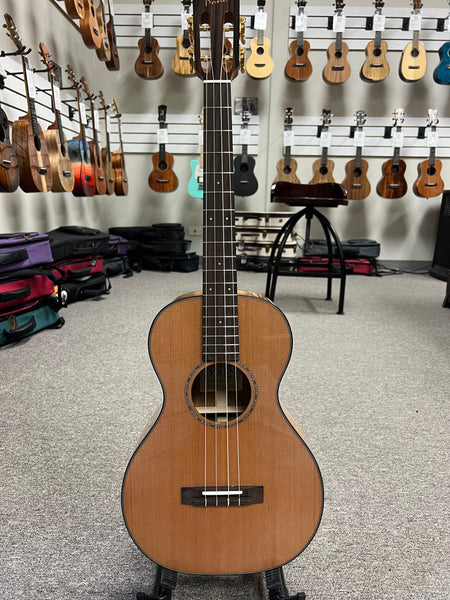 PONO ULN4-1 Nylon String Baritone Ukulele w/Case - Solid Cedar/Solid Acacia