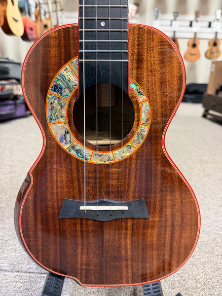 SNAIL S60T Solid Acacia Tenor Ukulele w/Case #2 - Comfort Armrest