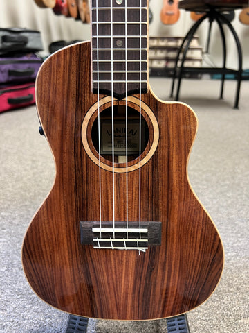 LANIKAI MRS-CEC Solid Morado Electric Concert Ukulele w/Case - Cutaway/Fishman Pickup