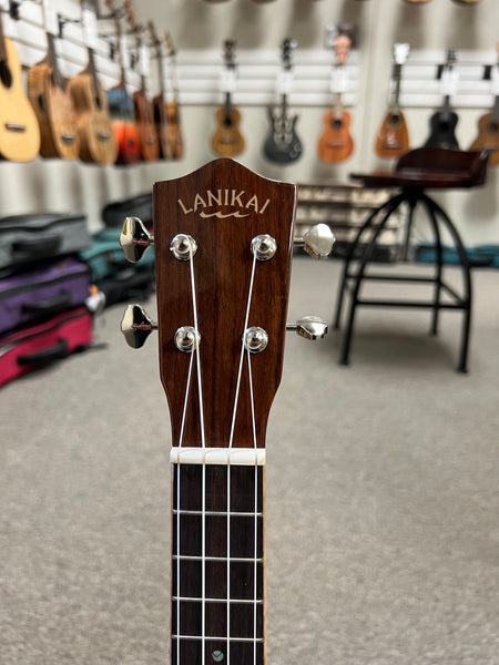 LANIKAI MRS-CEC Solid Morado Electric Concert Ukulele w/Case - Cutaway/Fishman Pickup