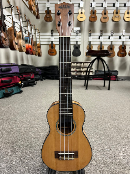 KALA KA-SCAC-SLNG Solid Cedar Top/Acacia Soprano Long Neck Ukulele