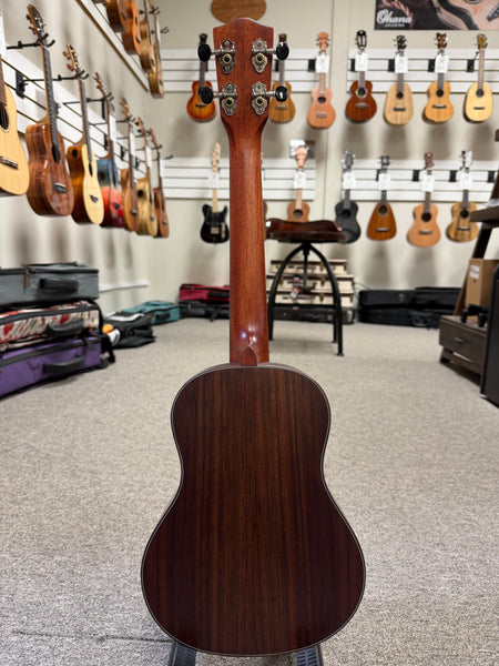 OHANA TK-55 Solid Cedar/Rosewood Tenor Ukulele w/Armrest