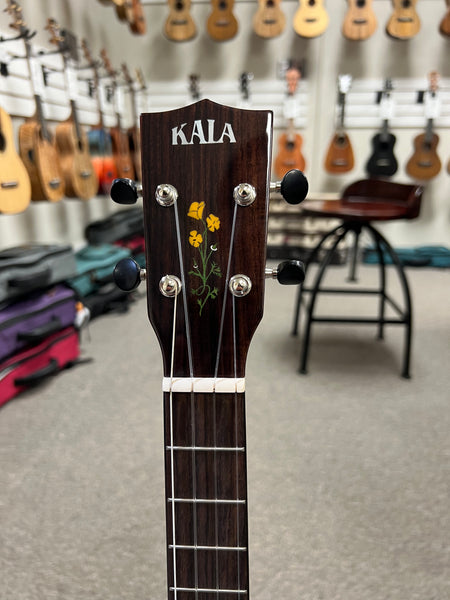 KALA KA-20th-SQS-B Solid Spruce/Quilted Sapele Baritone Ukulele w/Case - 20th Anniversary Limited Edition