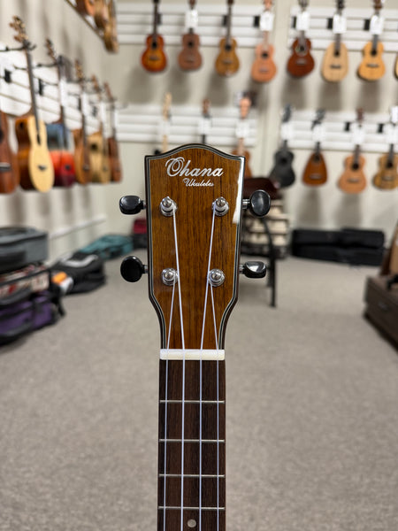 Ohana TK-35GCE Solid Mahogany Electric Tenor Ukulele