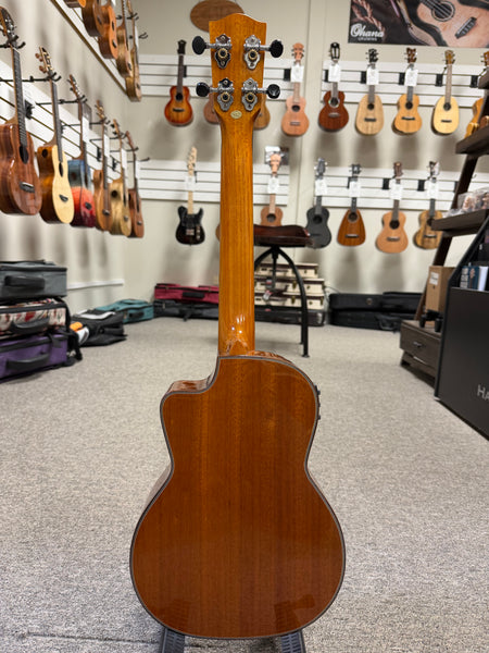 Ohana TK-35GCE Solid Mahogany Electric Tenor Ukulele