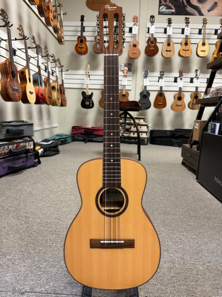 OHANA BK-70-8 Eight String Baritone Ukulele - Solid Spruce/Solid Mahogany - 8 String Baritone