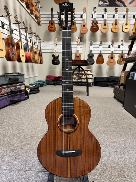 KALA KA-CT-SA-BG Solid Acacia Baritone Ukulele w/Case #1 - Contour Series