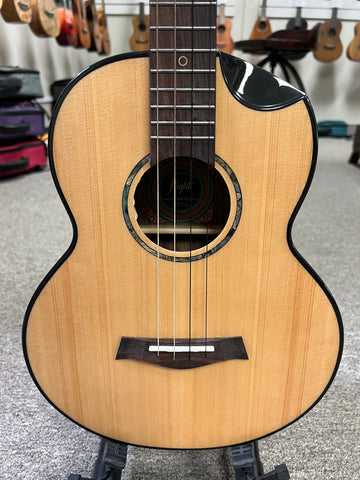 Flight Aurora Electric Baritone Ukulele w/Case - Solid Spruce/Rosewood