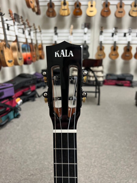 KALA KA-CT-SMH-BG Solid Mahogany Baritone Ukulele w/Case - Contour Series