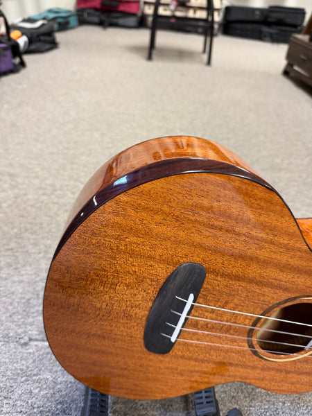 KALA KA-CT-SMH-BG Solid Mahogany Baritone Ukulele w/Case - Contour Series